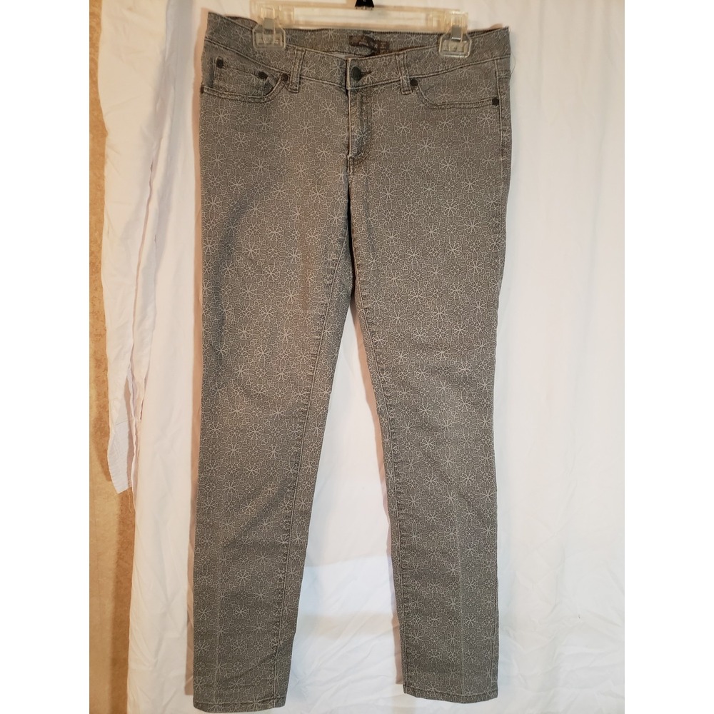 Women's Prana Gray Patterned Jeans Size 10
